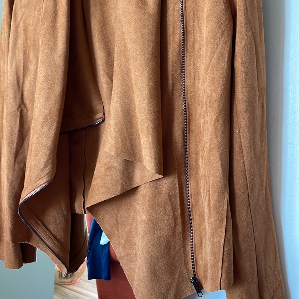 Rust suede lightweight jacket - Picture 3 of 4
